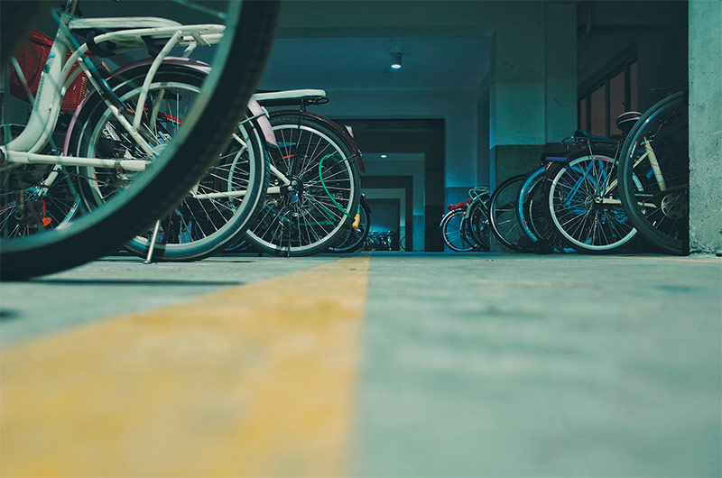 parking bicicletas - hotel Santander